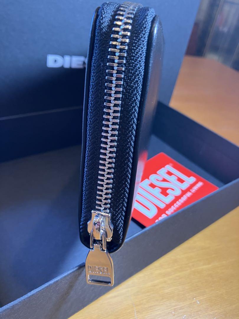 wasabi様専用 DIESEL❤️男女兼用ラウンド長財布カーフレザー 黒