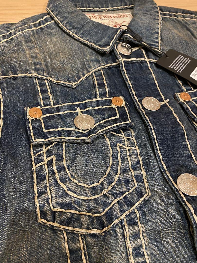 True Religion ダークブルー デニムジャケット