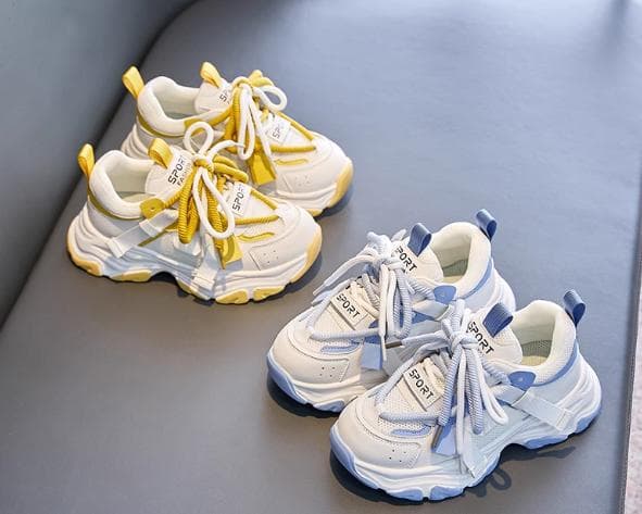 スポーツスニーカー ホワイト/イエロー・ホワイト/ブルー