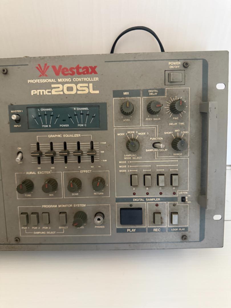 VESTAX PMC-20SL DJ KRUSH 愛用機 Rare Vintage VESTAX PMC-20SL DJ Mixer Used by DJ KRUSH with