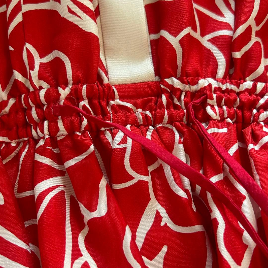 【未使用タグ付き】Cruciani☆シルクツイルフラワープリントドレス 日本製