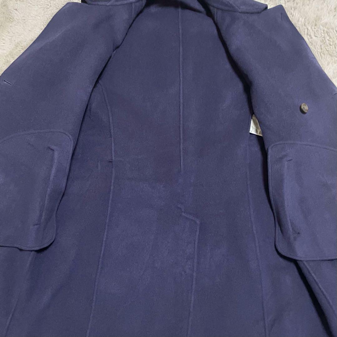 ジャケット・アウター Ernesto Senza Interlno Wool Navy Coat
