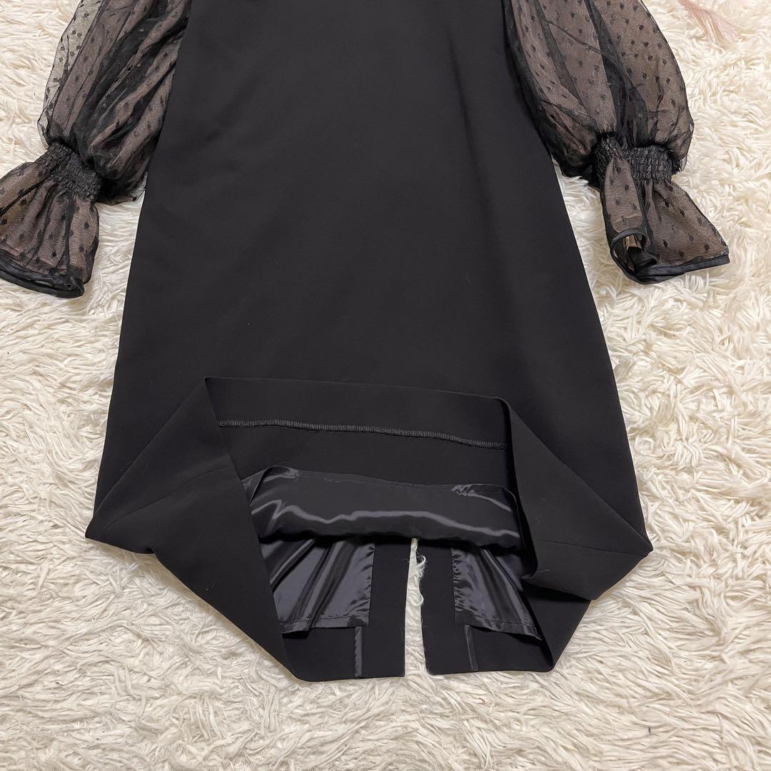 【タグ付き未使用】エポカ　レース　ドット　ドレス　ワンピース　チュール　ギャザー タグ付き未使用】エポカ レース ドット ドレス ワンピース
