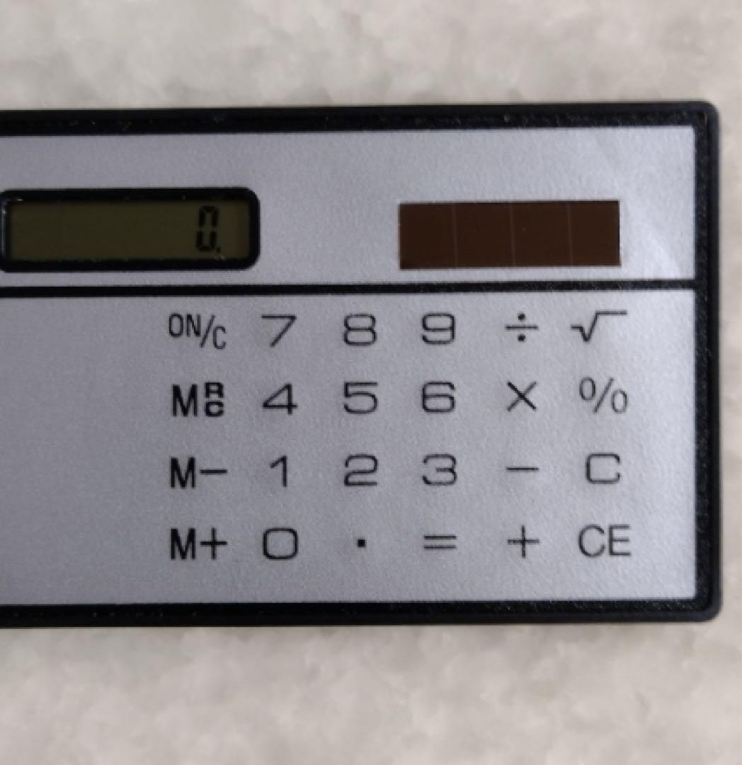 基本電卓 LCDディスプレイ