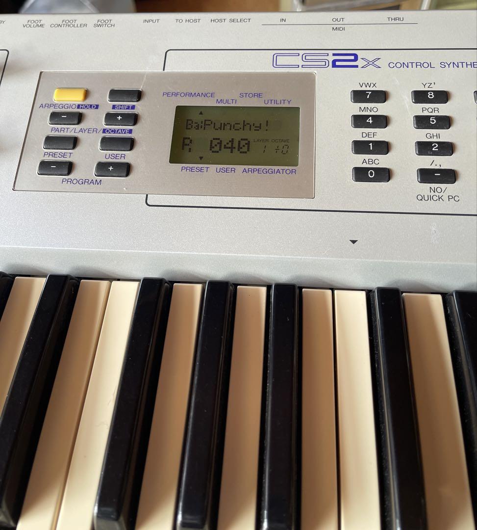 Yamaha CS2X シンセサイザー 61鍵　動作確認 Yamaha CS2X シンセサイザー 61鍵 動作確認