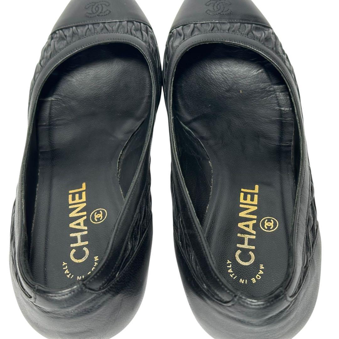 【美品】シャネル CHANEL ココマーク パンプス ハイヒール 黒 24cm 【美品】シャネル CHANEL ココマーク パンプス ハイヒール 黒 24cm