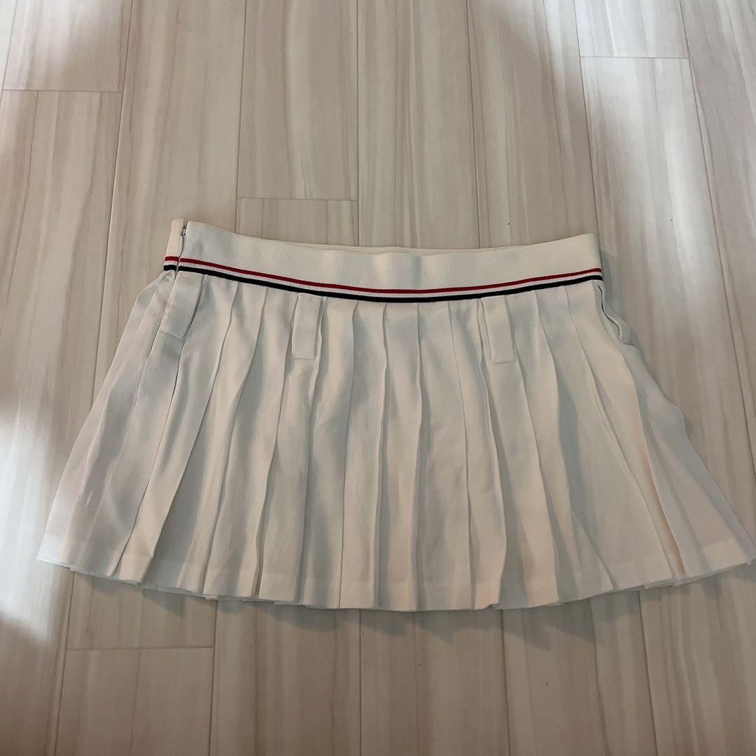 ミュウミュウ MIUMIU スカート テニスコート スカート ホワイト