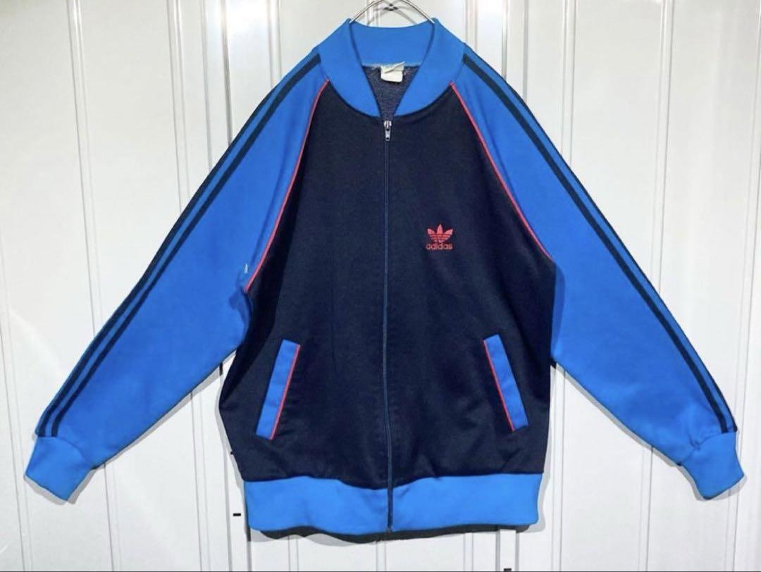 70s adidas トラックジャケット　トレフォイル　古着