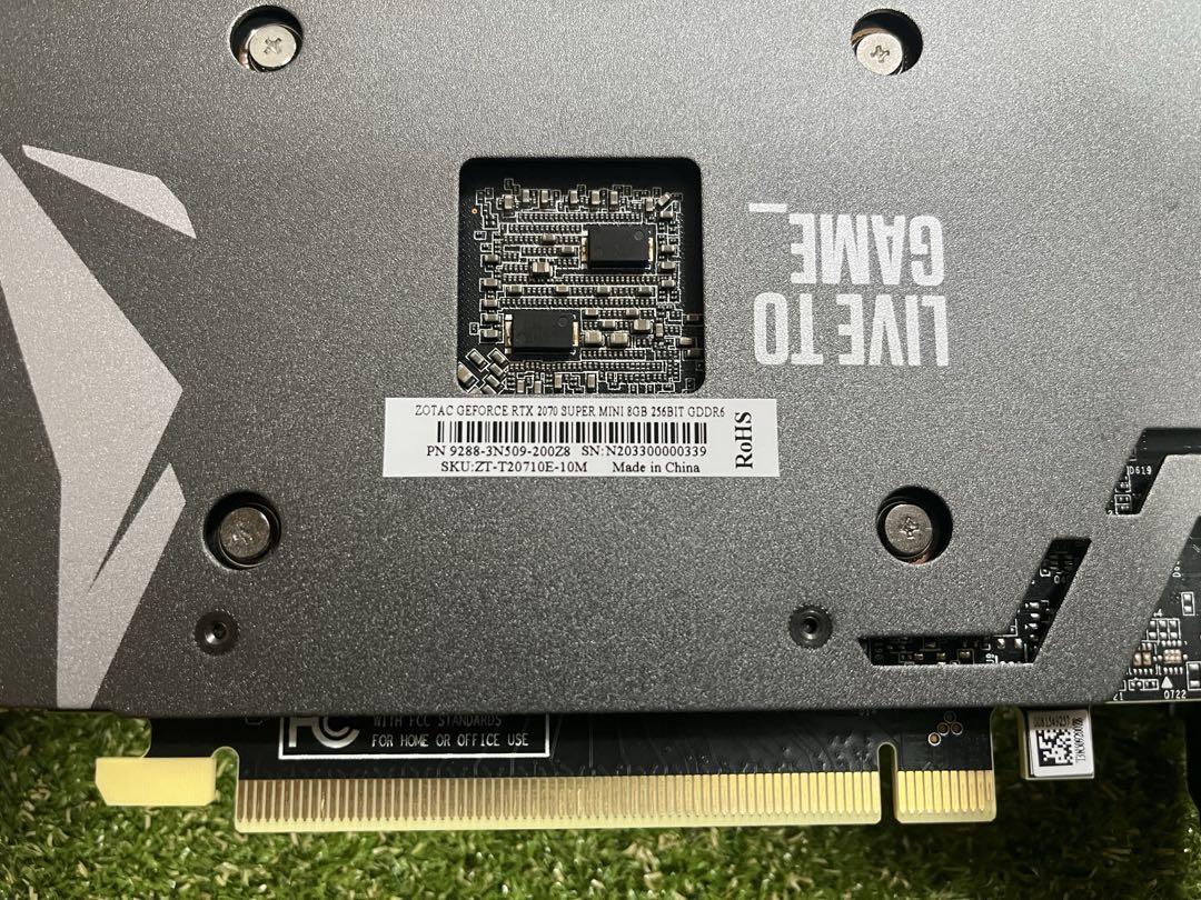 グラフィックボード・グラボ・ビデオカード ZOTAC GEFORCE RTX 2070 SUPER MINI 8GB