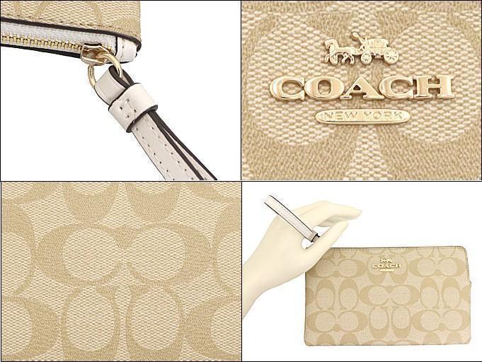 COACH コーチ リストレット ポーチ 財布 シグネチャー ロゴ