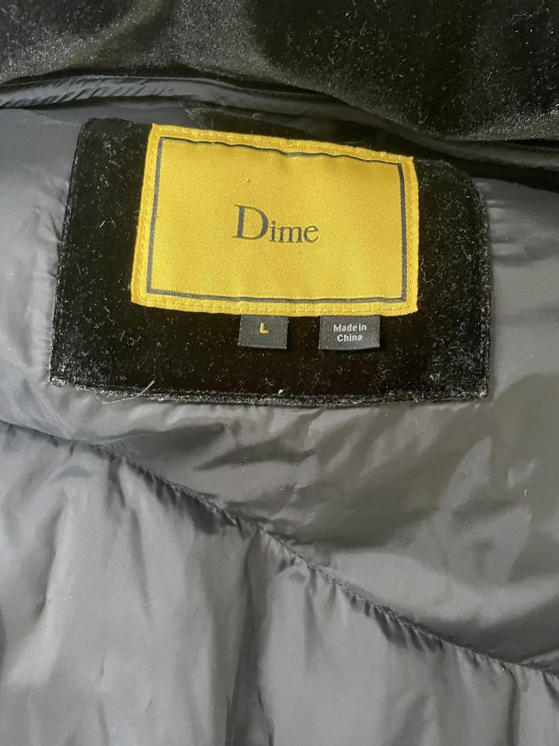 Dime ベルベット キルティングパファー L