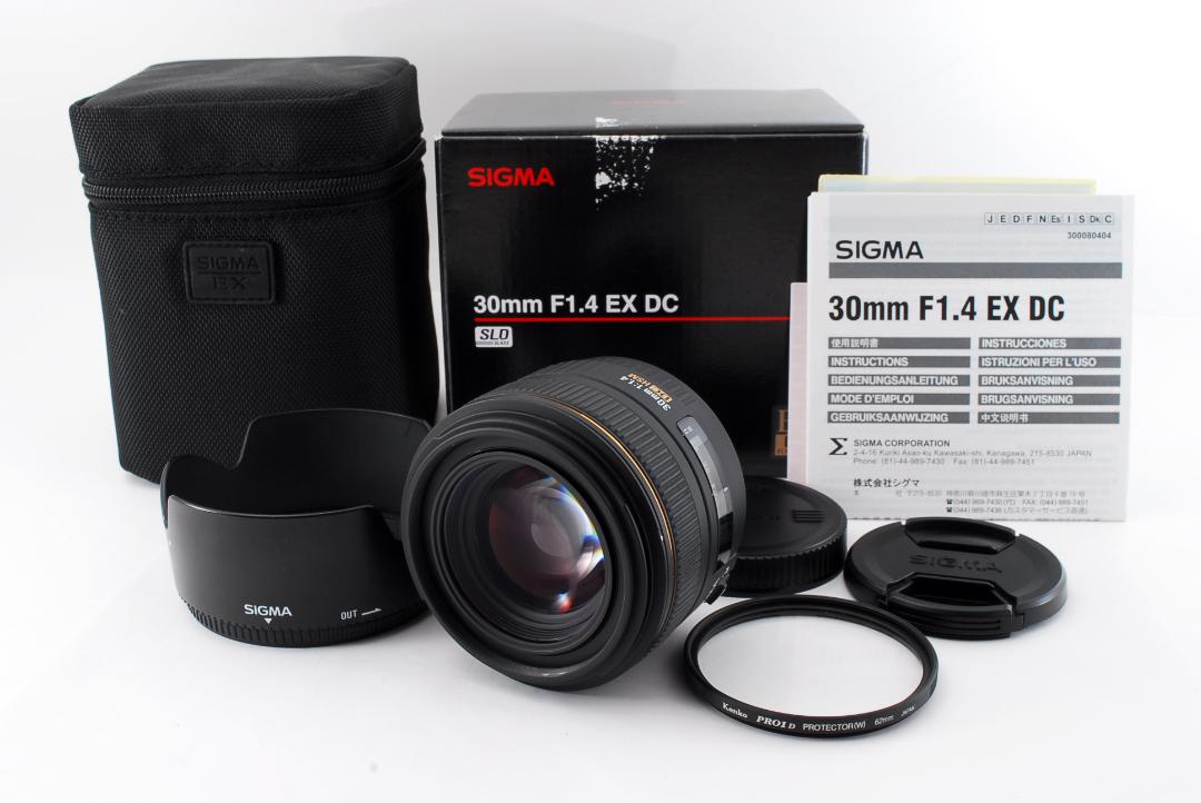 キヤノンEFマウント【最安値】美品 シグマ SIGMA 30mm F1.4 EX DC HSM ...