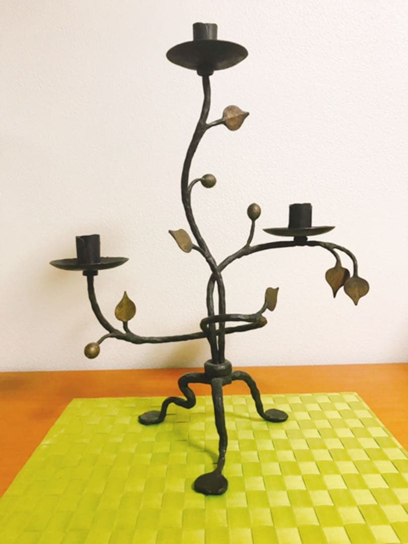 ☆海外NewYork デザイナー・キャンドルホルダー 蝋燭立て(3本用