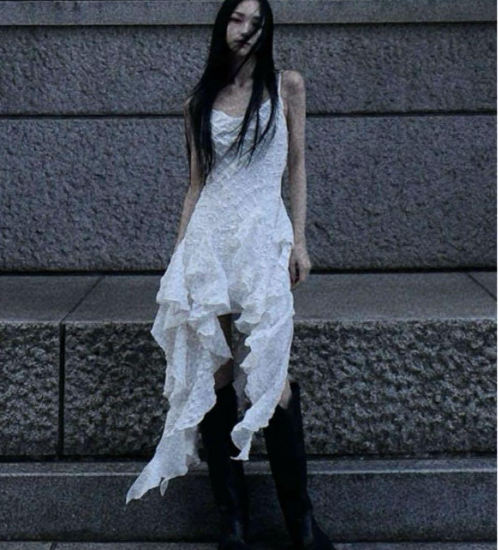 melt the lady fleur camisole dress white ワンピース