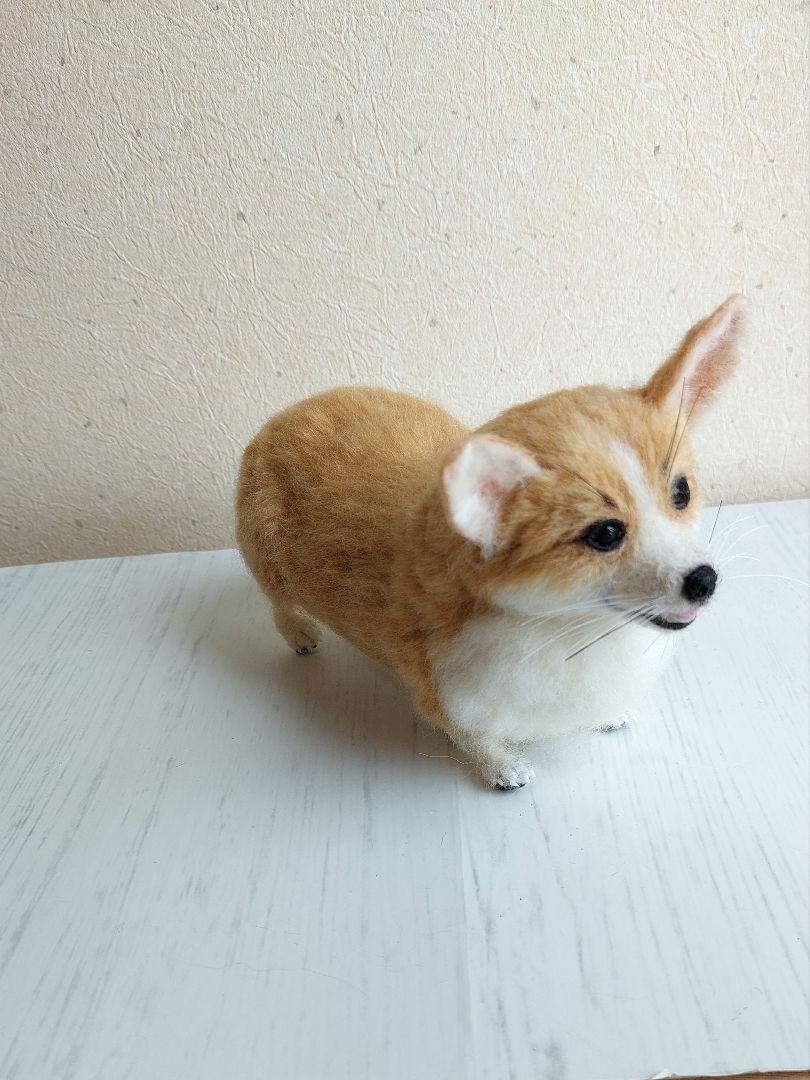 羊毛フェルト　ウエルシュコーギー
