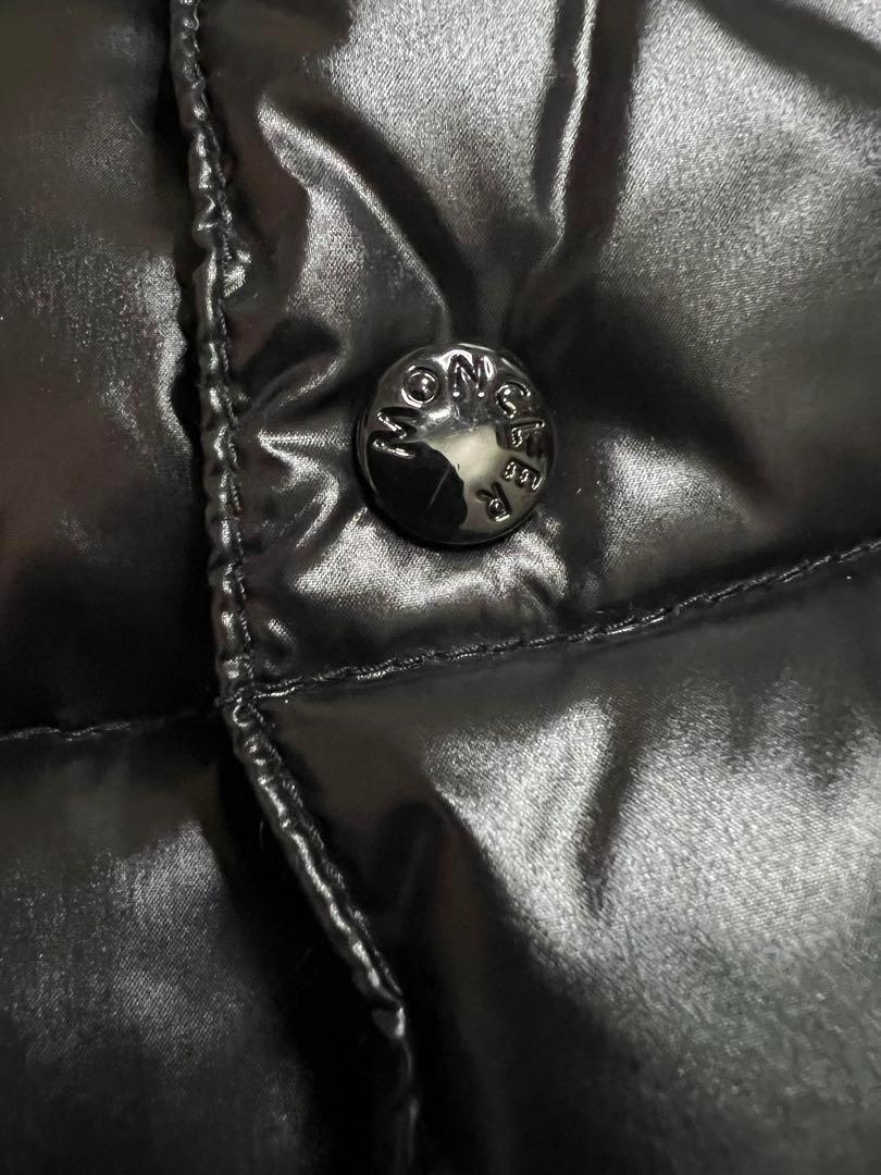 ★Moncler TIBロゴワッペン黒 ダウンベスト1国内正規品