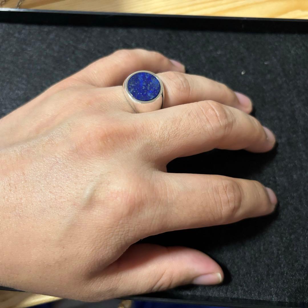 石に パワーストーン 指輪 17 号 ラピスラズリ シルバー925 NEXPOTALLINN_EU