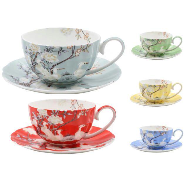西洋ティーコーヒーカップセット カップ＆ソーサー5客セット