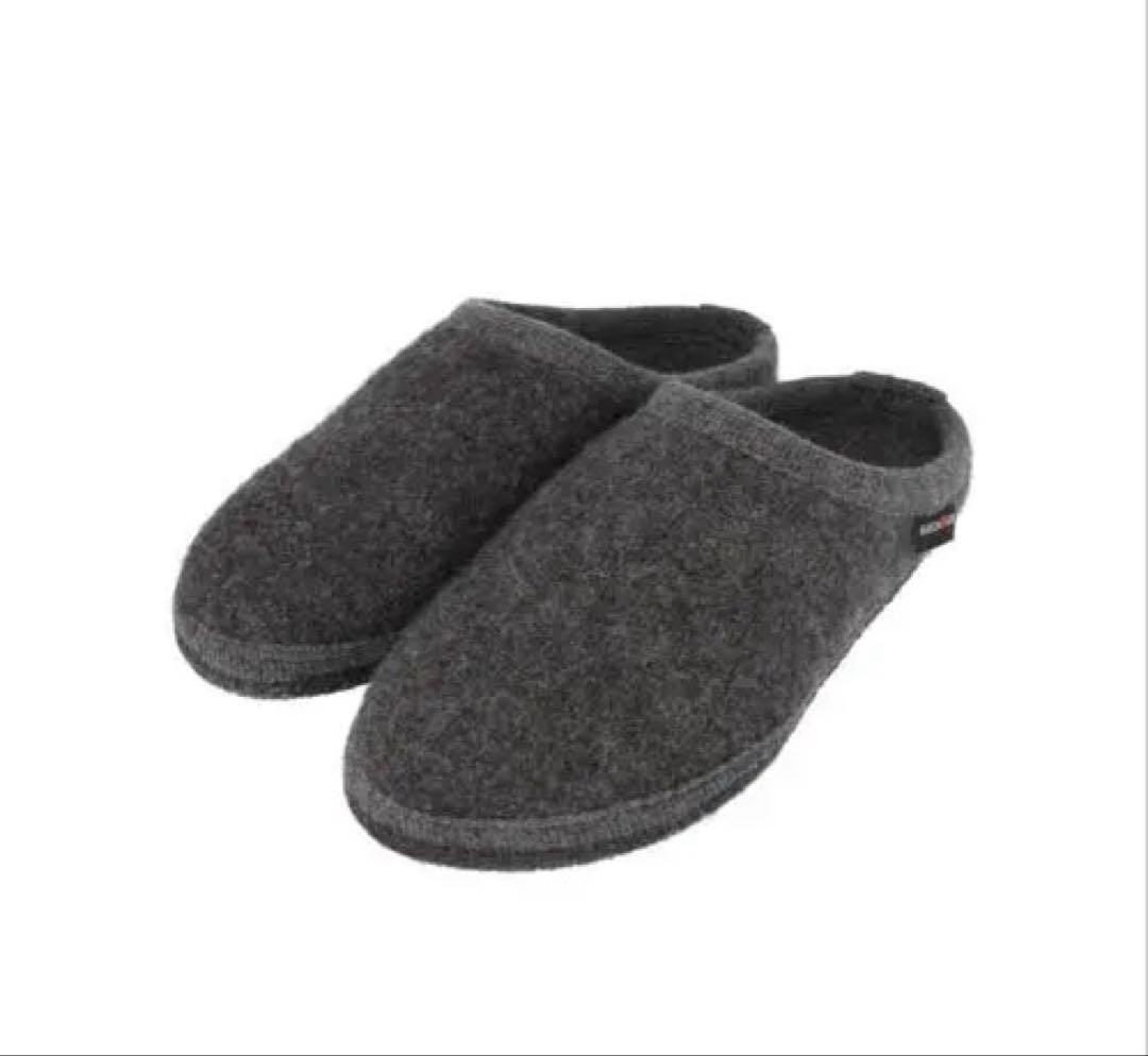 ★SALE 新品 送料込★HAFLINGER クヌート スリッパ グレー 36★