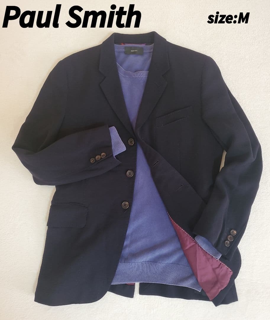 ー品販売 ポールスミス コレクション テーラードジャケット ネイビー