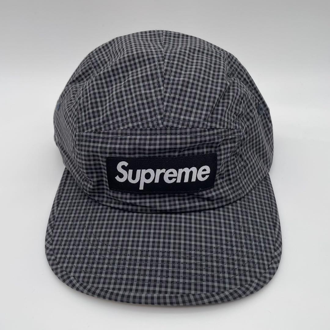 【新品】Supreme CORDURA チェック柄 キャップ 黒系 5パネル