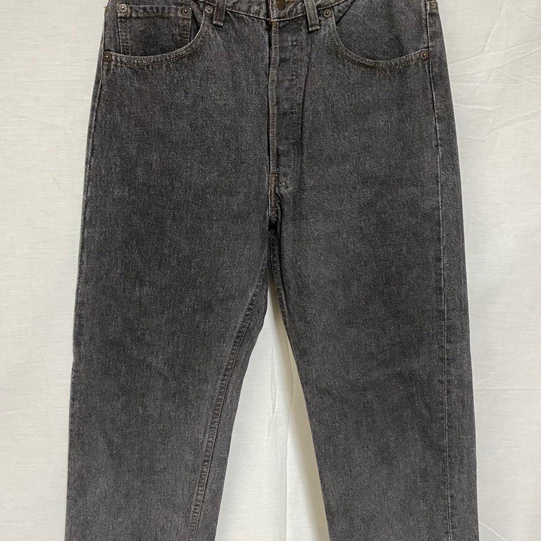 USA製 リーバイス501 先染めブラック　デニム