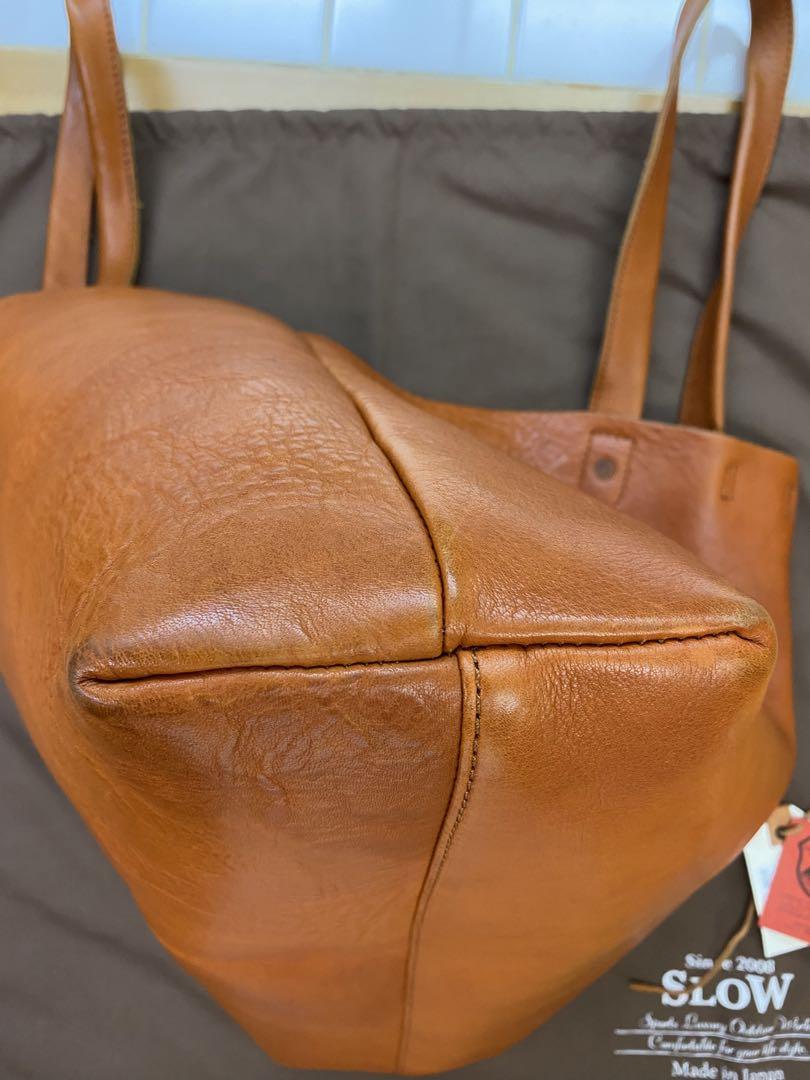 SLOW×BEAMS / 別注 Bono Tote 栃木レザー CAMEL
