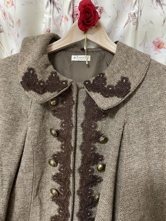 axes femme クラシックケープコート ファー付き 【完売品】