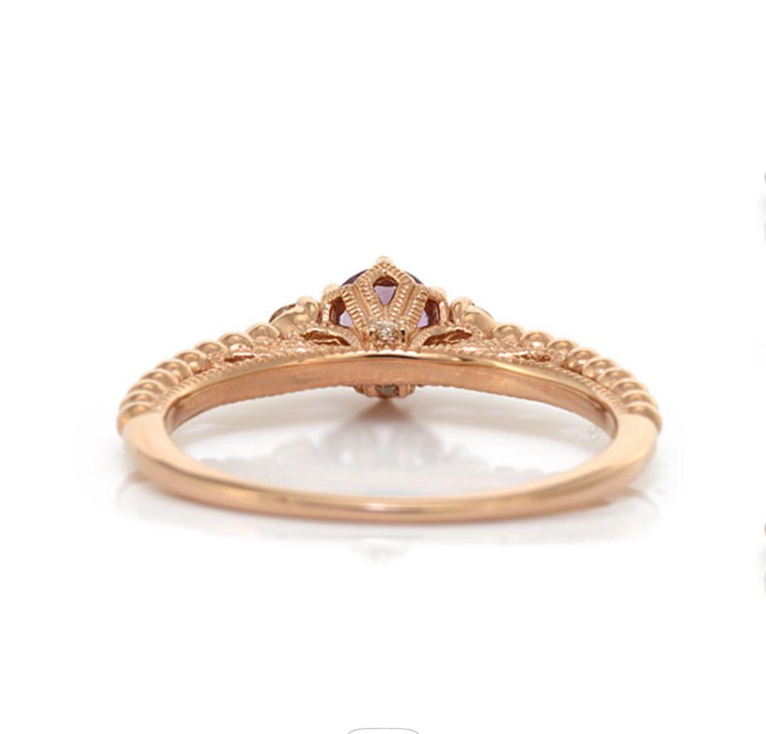 お値下げ　ベーネベーネ　非加熱サファイア18KWGデコラティブリング　9号