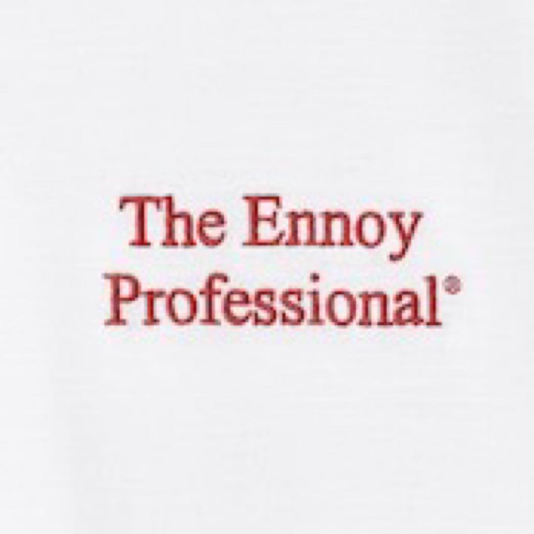 トップス Ennoy PROFESSIONAL LOGO  (WHITE x RED)