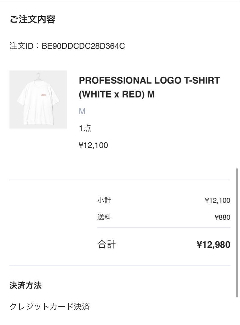 トップス Ennoy PROFESSIONAL LOGO  (WHITE x RED)