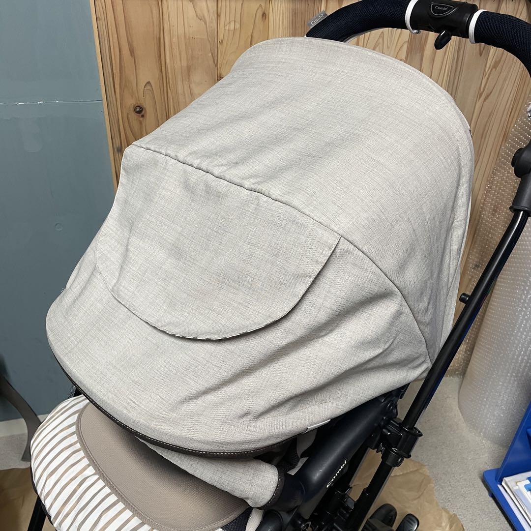 コンビ スゴカルα compact エッグショック HT ストライプベージュ