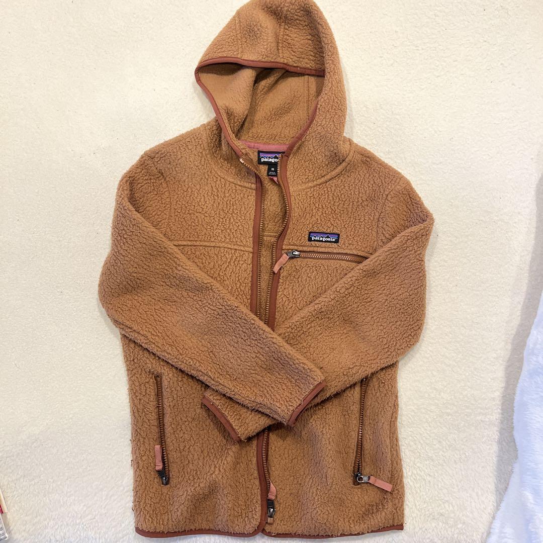 【Patagonia フリースジャケット】フルジップ フーディ ブラウン