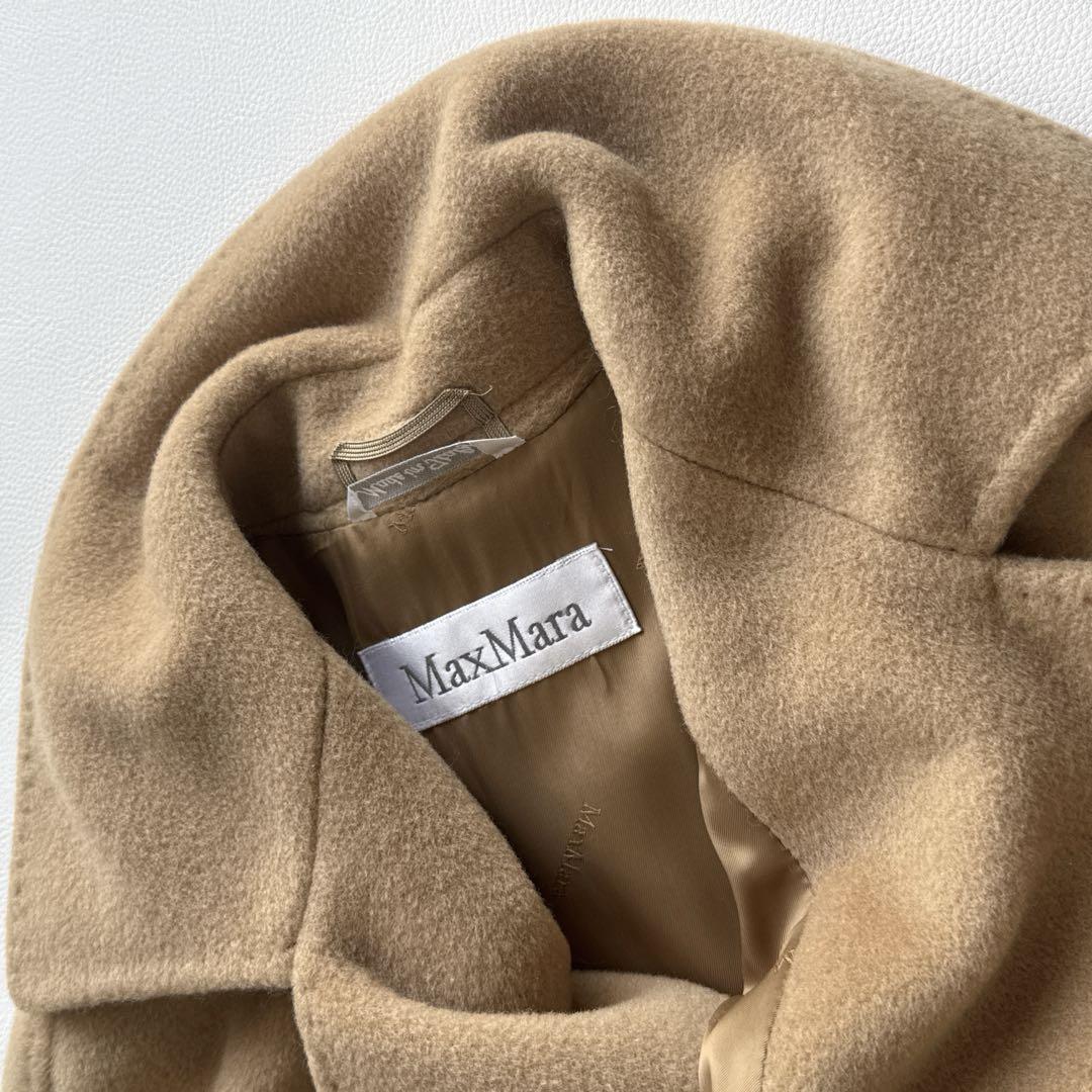 【美品】MaxMara カシミヤ混 アイコンコート キャメルイタリア製 高級