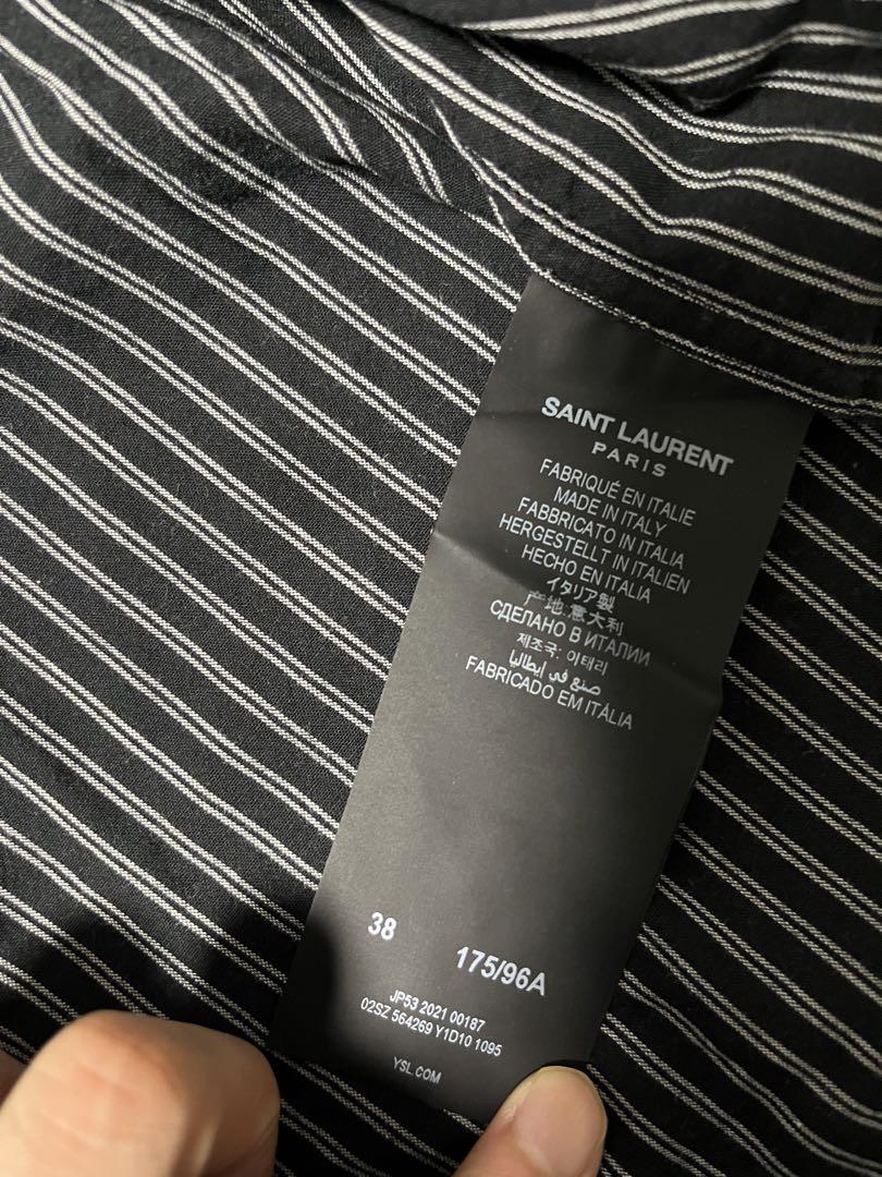 SAINT LAURENT ストライプシャツ 38/15
