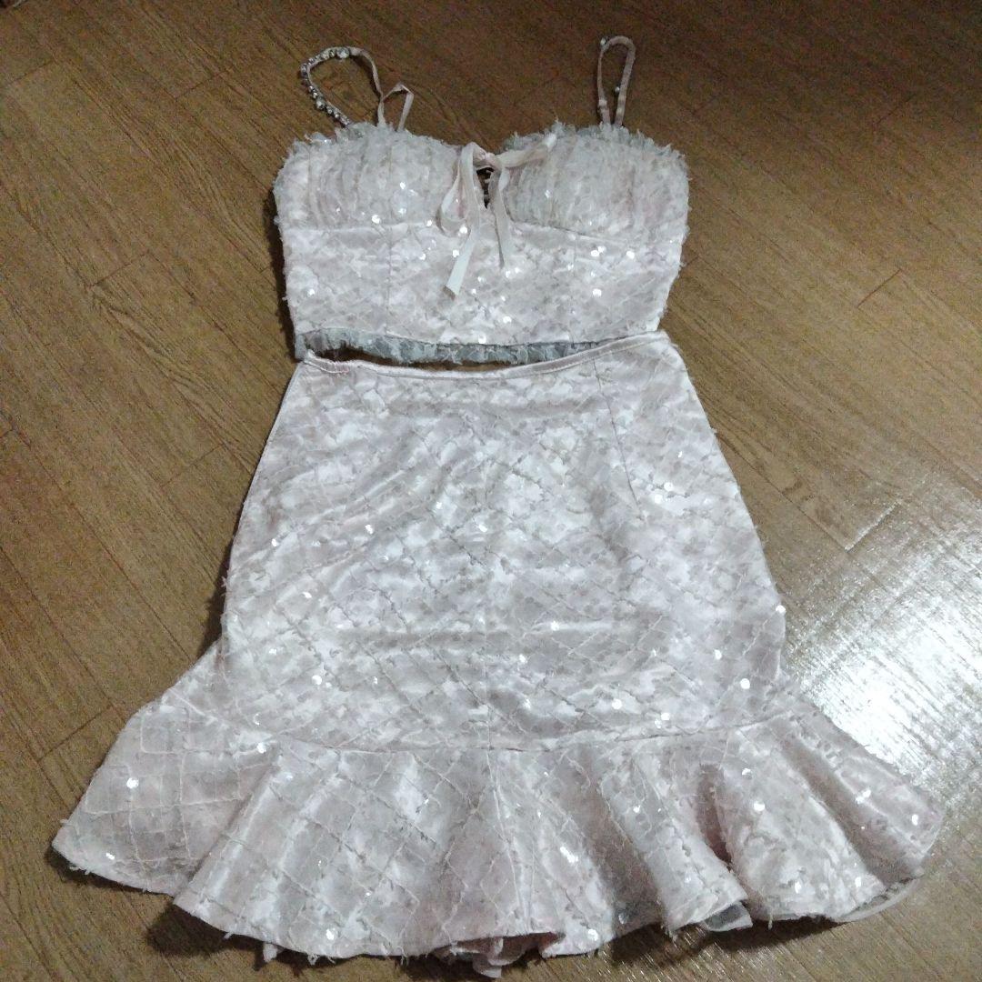 ROBE de FLEURS ピンク キャバドレス