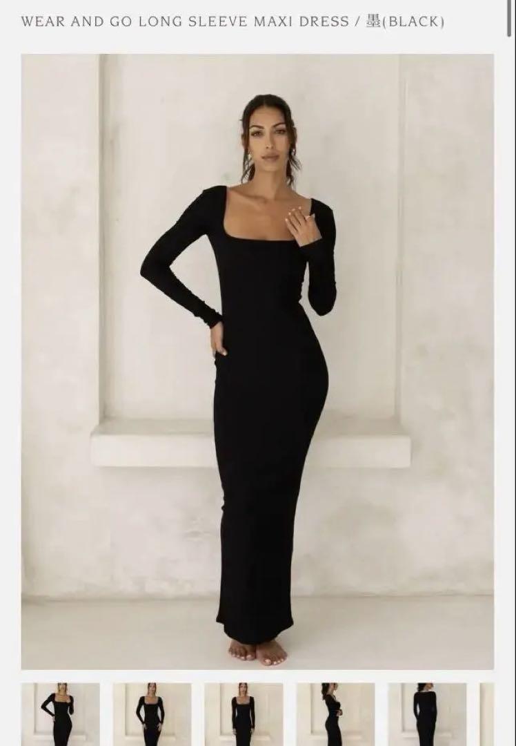 amateras Maxi Dress (Black) 5,395円