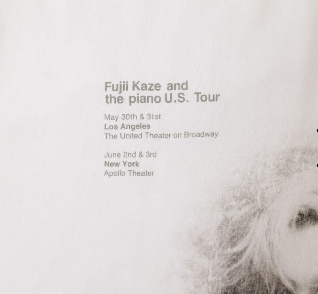 FUJII KAZE 藤井風 アメリカツアー ライブTシャツ ホワイト FUJII KAZE 藤井風 アメリカツアー ライブTシャツ ホワイト