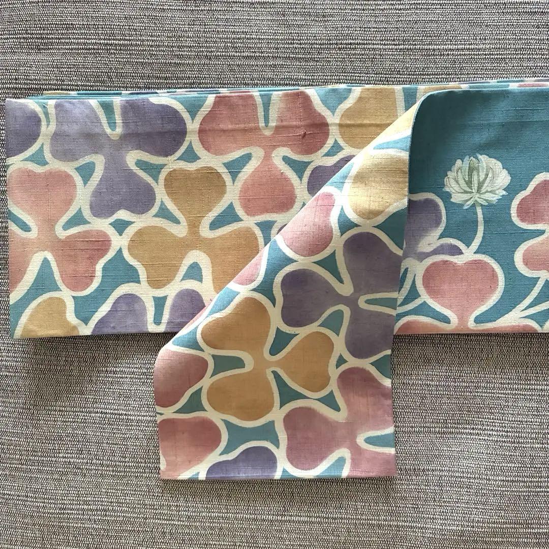七夕SALE! KIMONO MODERN 半幅帯　ち江す　ろうけつ染め