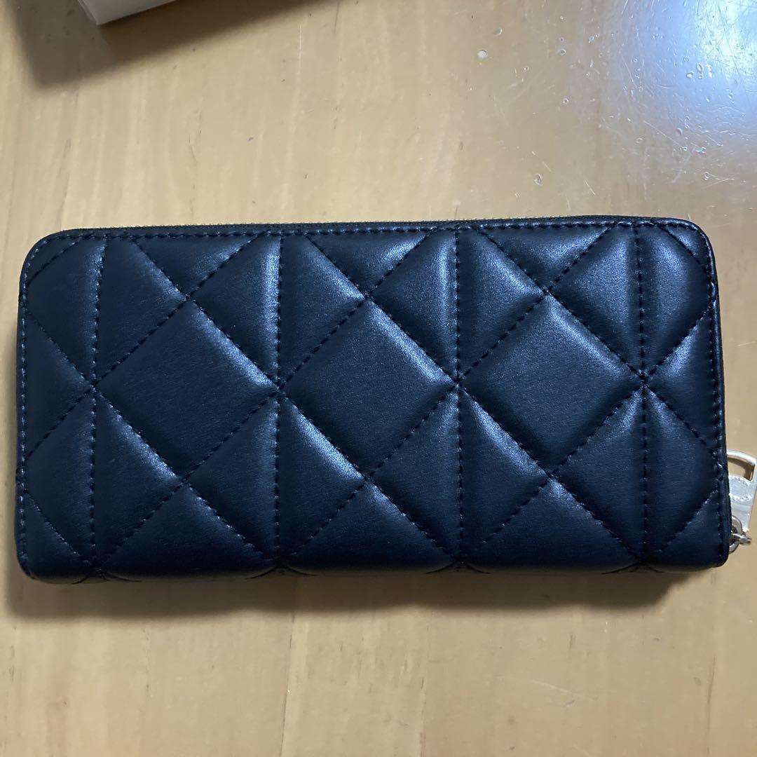 COACH コーチ　長財布　キルティング　ブラック　黒　レディース