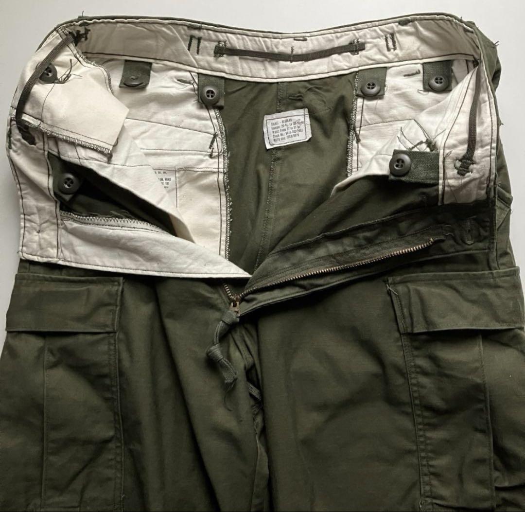 70s 美品 アメリカ軍実物 M65カーゴパンツ S-R(M相当)M-65