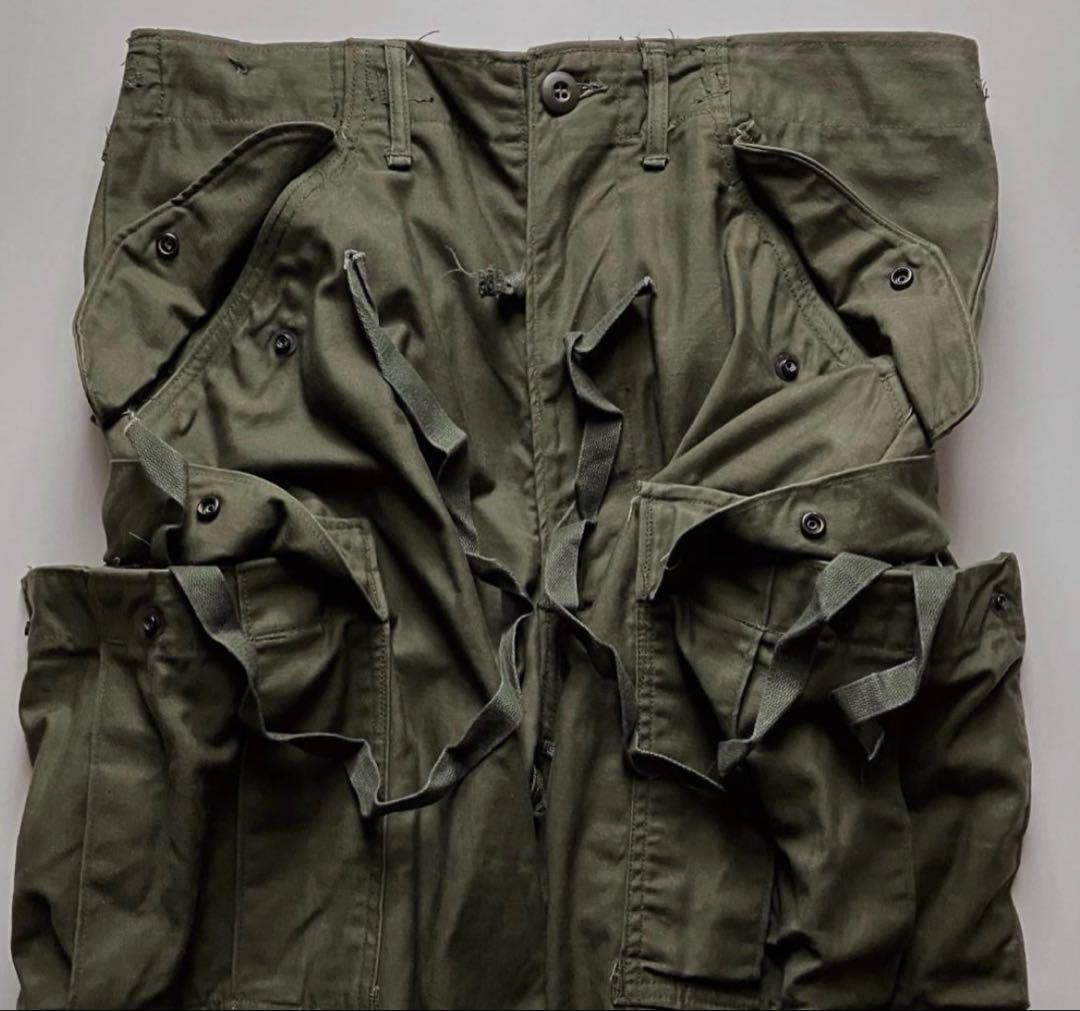 70s 美品 アメリカ軍実物 M65カーゴパンツ S-R(M相当)M-65