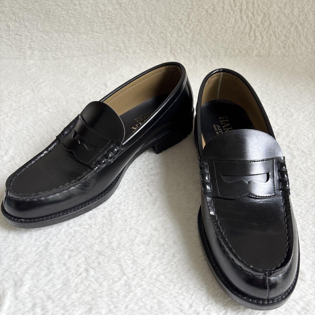 極美品】HARUTA ハルタ ローファー 黒 ブラック6550 日本製 27