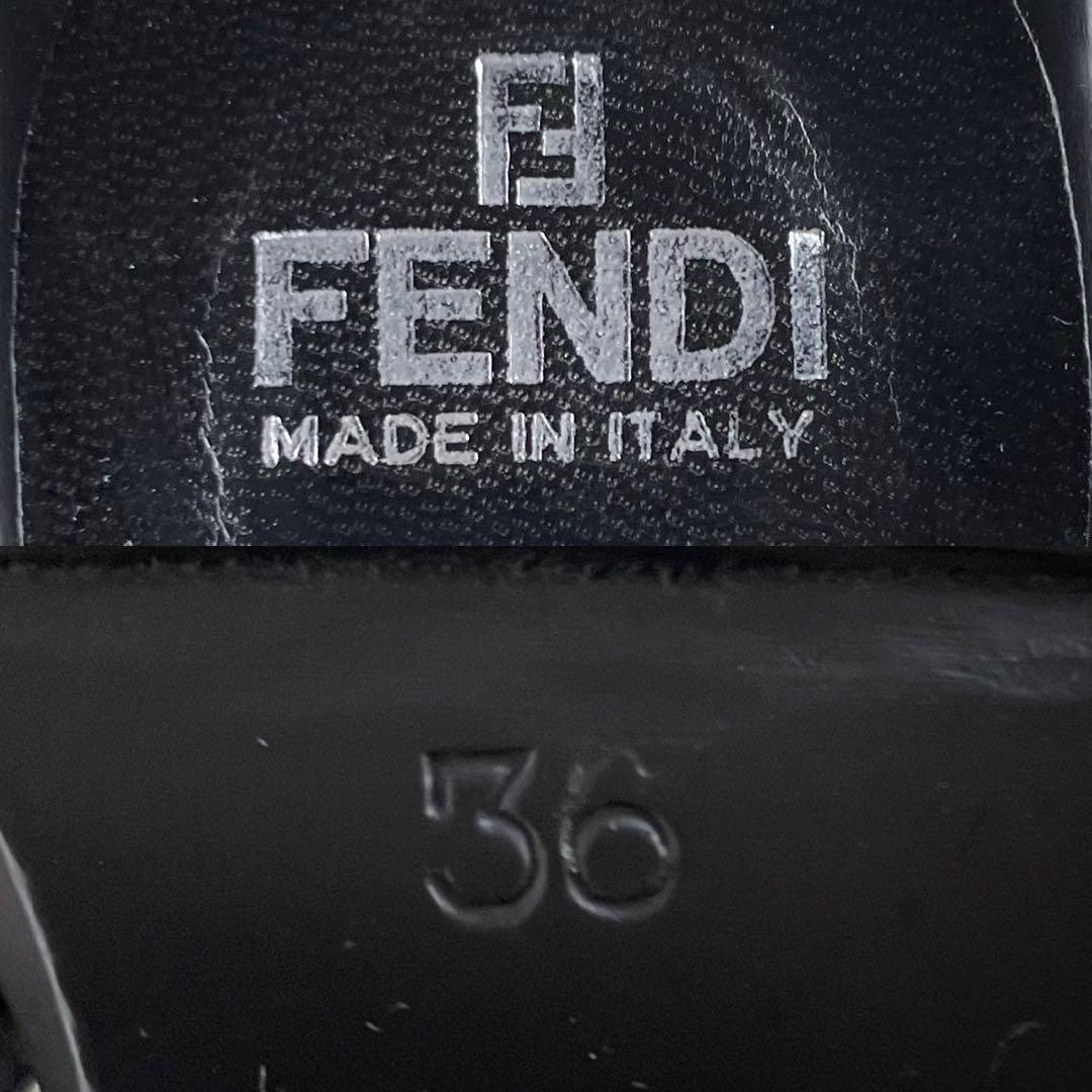 ☆未使用級 FENDI フェンディ サンダル デニム フラワー