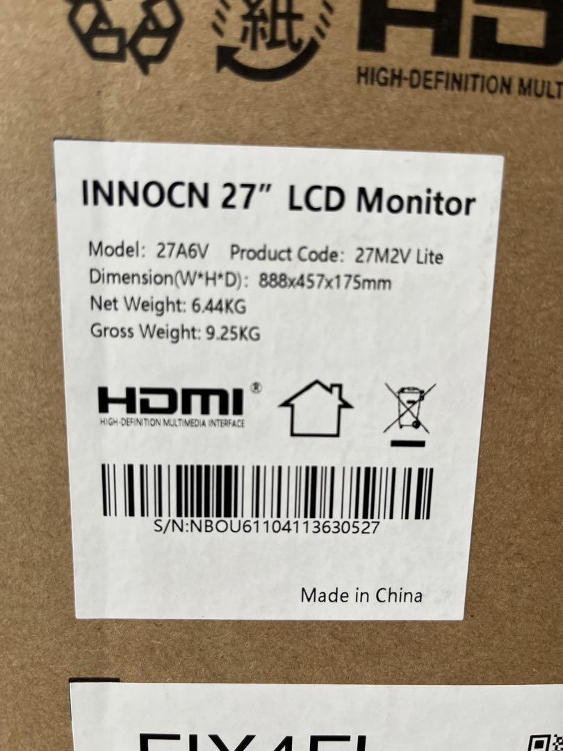 27M2V Lite 新品未開封 2024/8/23にamazonで購入