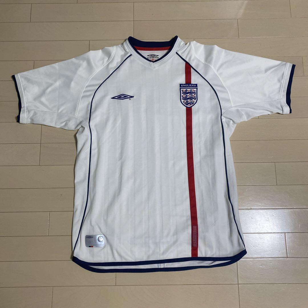umbro アンブロ 2002 イングランド 代表 ベッカム ユニフォーム M