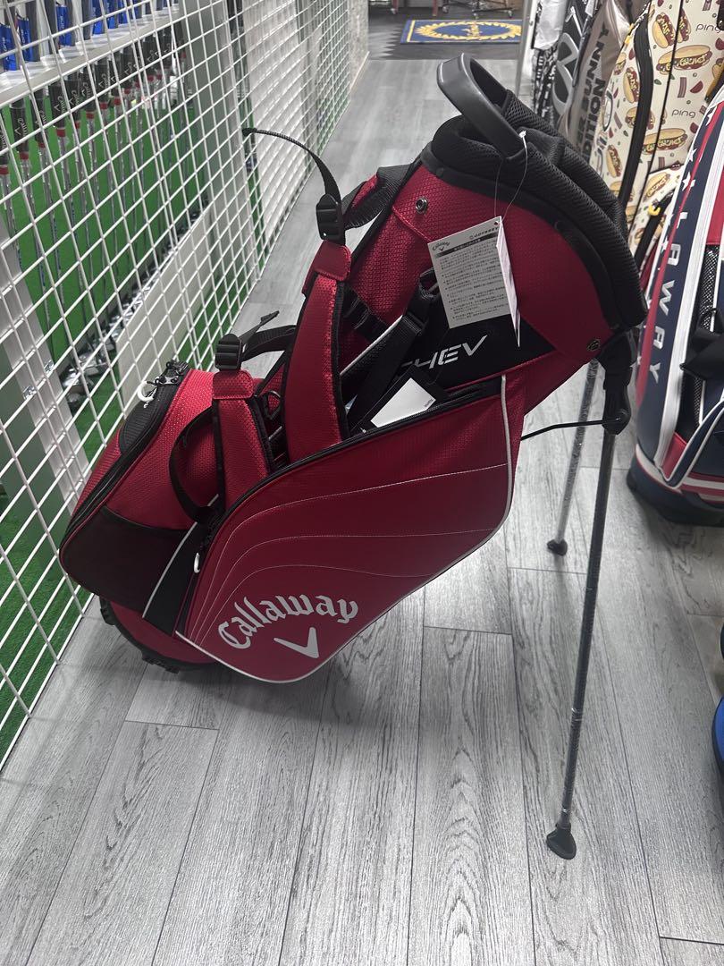 福袋安いいね半額ストア Callaway CHEV ショルダー付き 赤 スタンドバッグ ゴルフバッグ・キャディバッグ