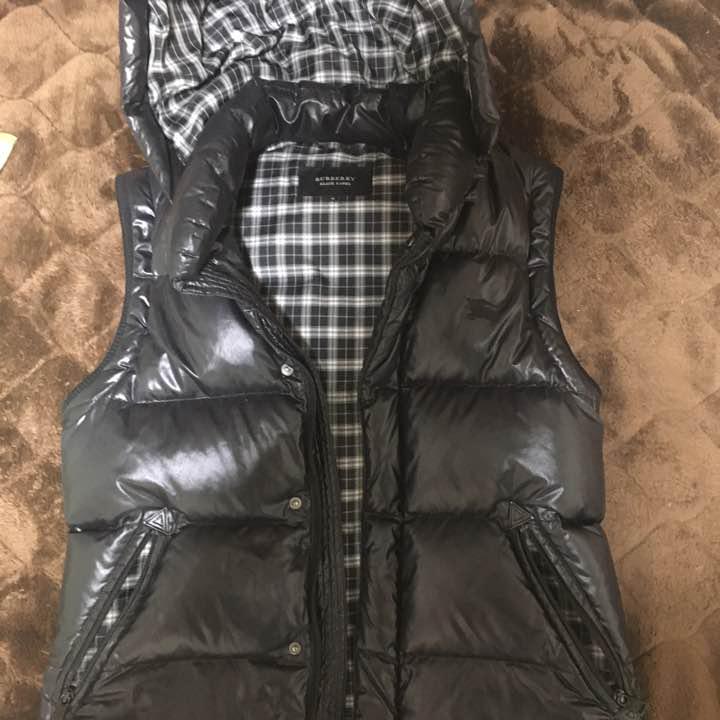 Burberry ブラウン レザー ダウンベスト BURBERRY バーバリー ダウンベスト ブラウン レディース 8046384