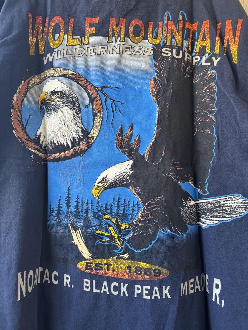 #Impact Wolf Mountain Tシャツ XL ネイビー