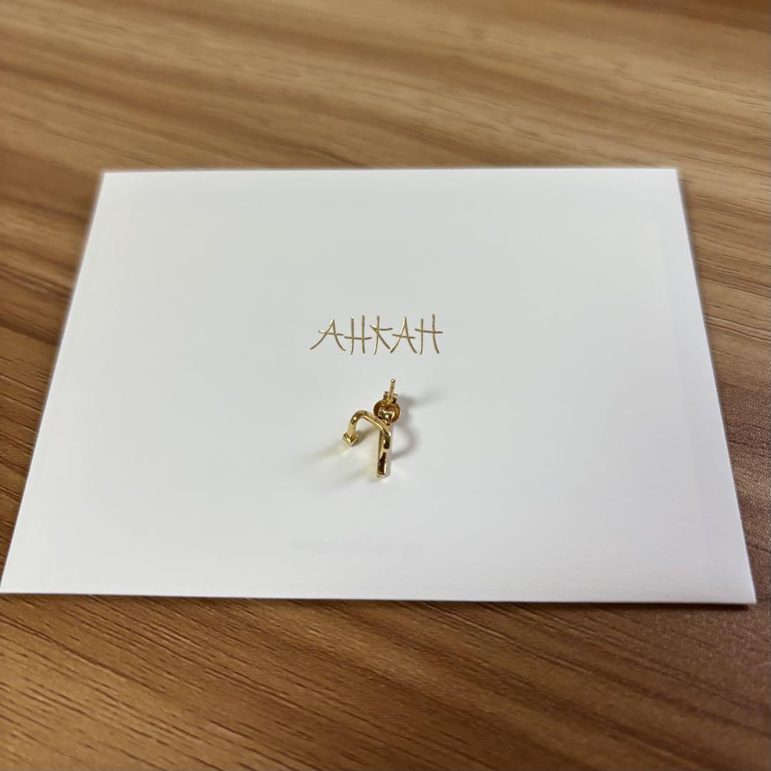 AHKAH ゴールド ティナレイカレ ダイヤモンド ストーン ピアス